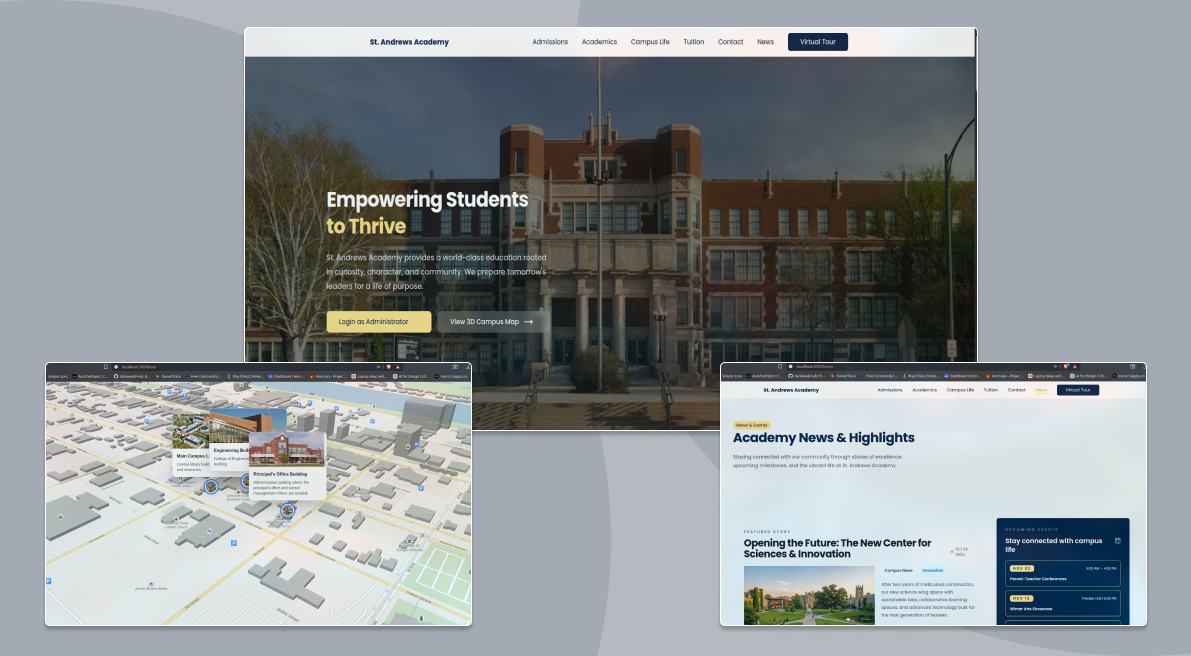 School Website & Virtual Campus Tour